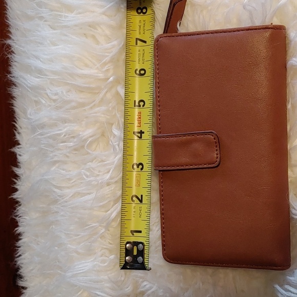 💚MIA & LUCA BROWN WALLET WITH COLOURED CARD SLOTS - Picture 6 of 8